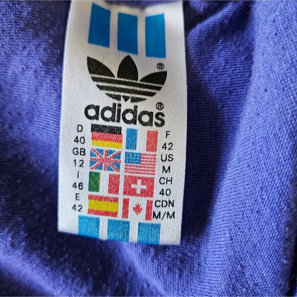 Adidas Purple Wind Breaker Athletic Purple Zip Up Jacket Size Medium - Picture 13 of 15